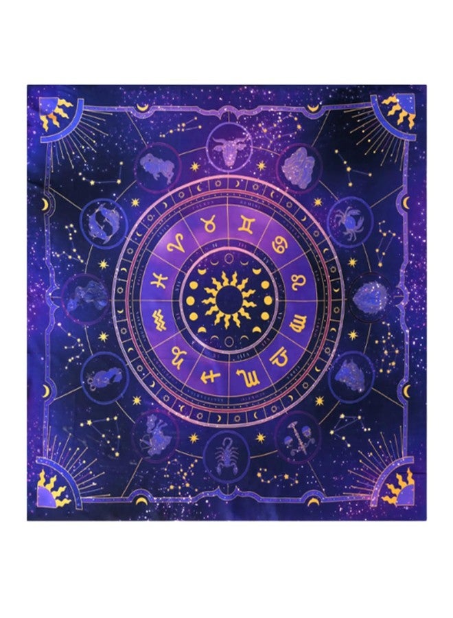 Vihaanta Tarot Cloth, Tarot Deck, Premium Purple Tarot Mat for Card Reading, Soft Spread Divination Cloth for Spiritual Practices, Includes One Purple Tarot Cloth(49 * 49cm) - Image 1